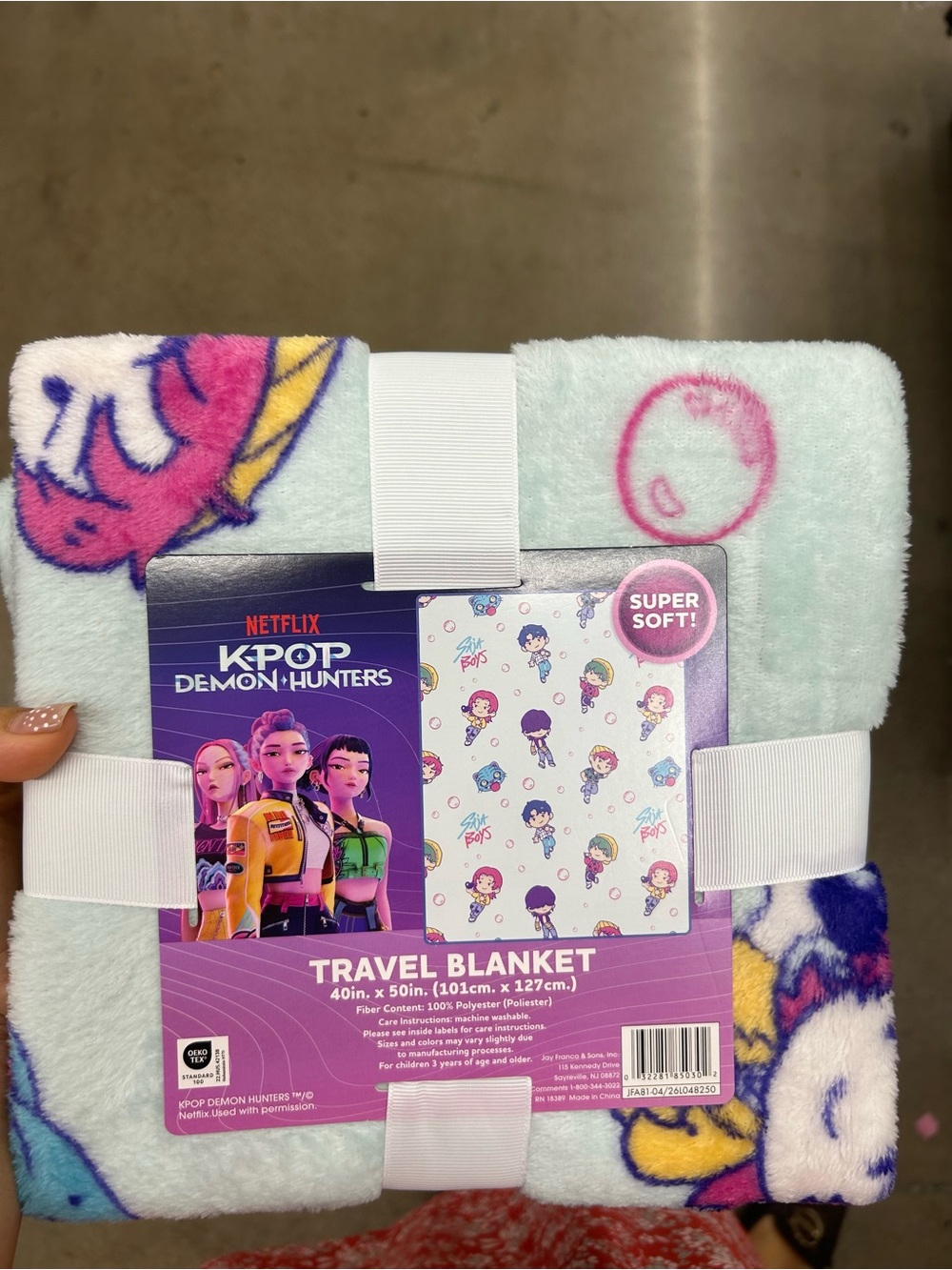 NWT K-Pop Demon Hunters travel Blanket